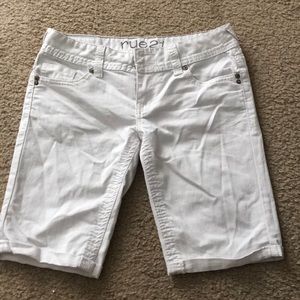 White Rue21 bermuda shorts